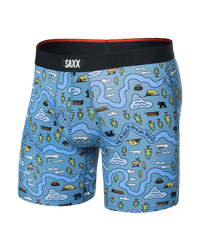 Saxx Vibe Xtra Boxer Brief Fly - Take The Trail-Slate